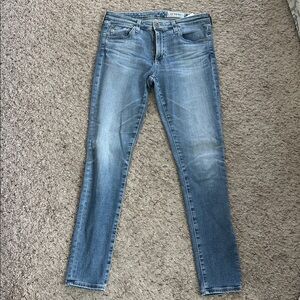 AG Adriano Goldschmied Light Blue Ankle Jeans